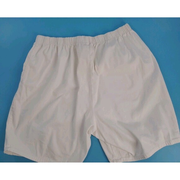Woman Within Sz 22W Pullon Shorts Elastic Waist White Casual Pockets Summer... - Picture 11 of 16